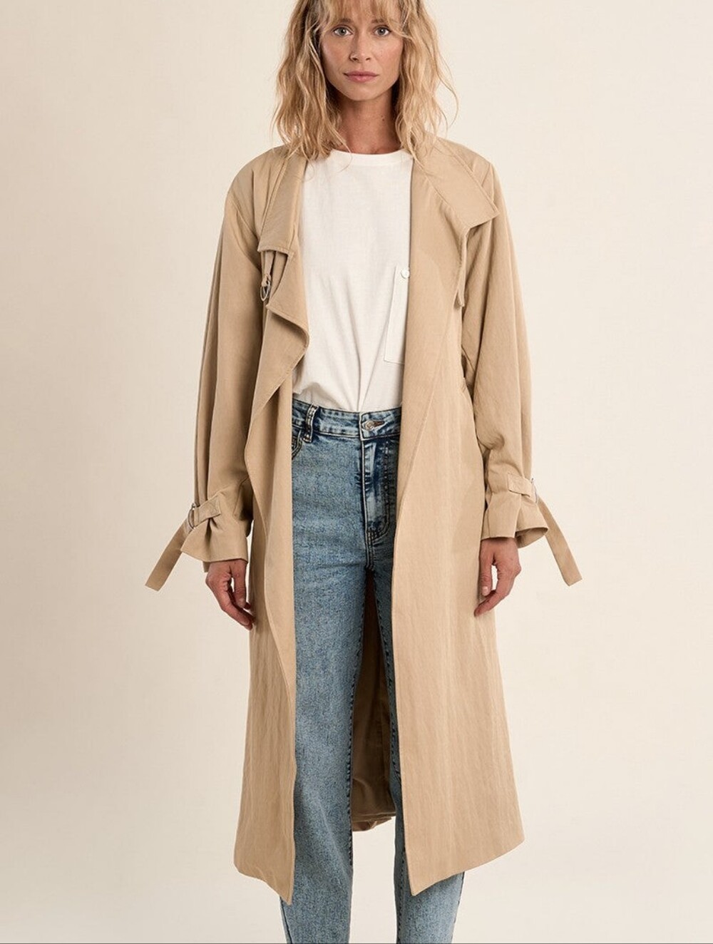 Molly Bracken Long Trench Coat - Sz XL
